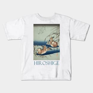 Mandarin Ducks by Utagawa Hiroshige Kids T-Shirt